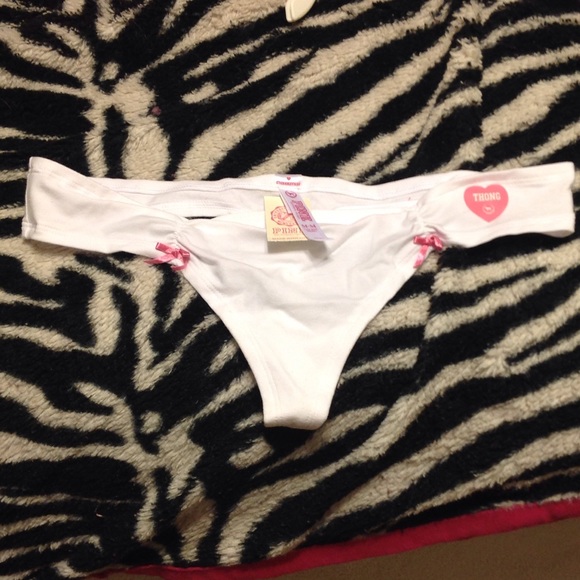 Sold on Merc - VS PINK white cheekster thong
