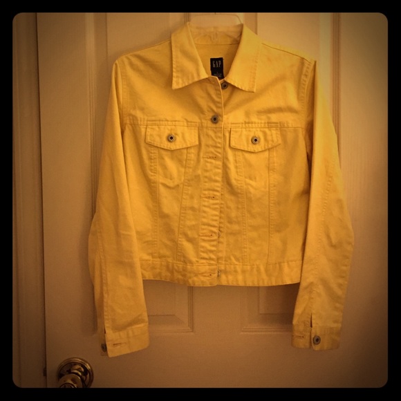 Vintage Gap yellow denim jean jacket