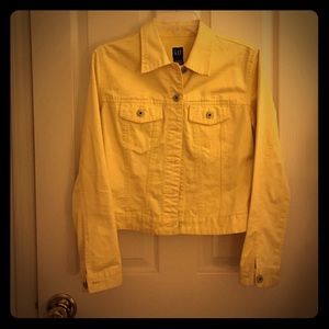 Vintage Gap yellow denim jean jacket