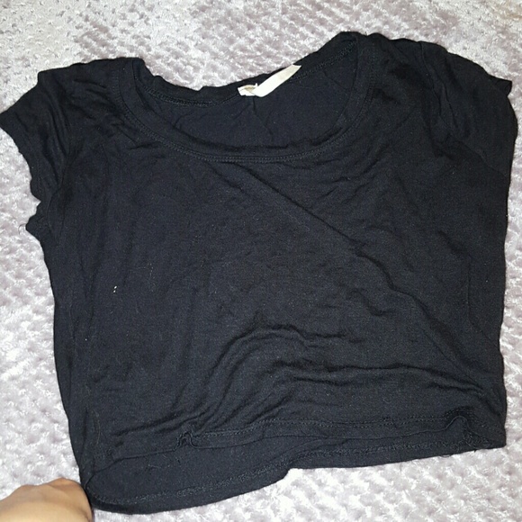 Black crop top