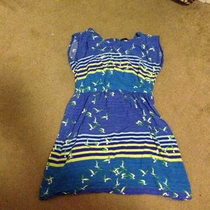 Sleeveless/cap sleeve cinched waist sundress