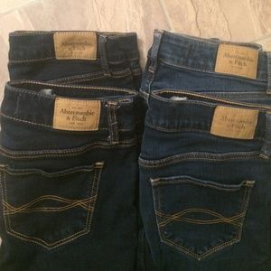 Bundle of 4 Abercrombie & Fitch Skinny Jeans