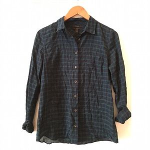 J. Crew plaid button down shirt
