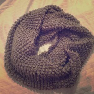 Fuzzy Grey Scarf