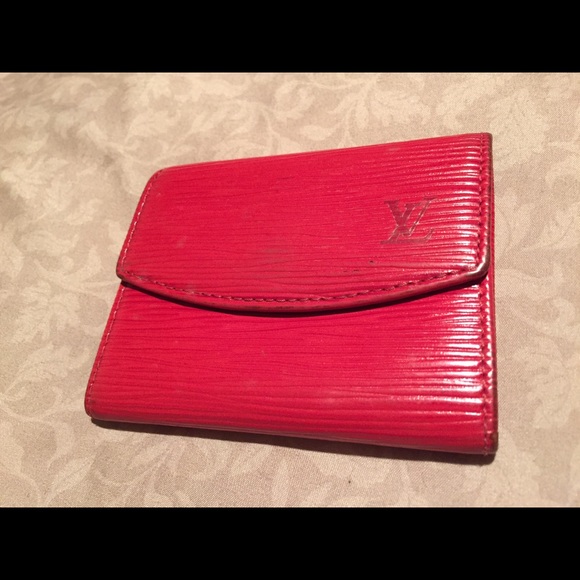 Louis Vuitton Bags 0 Authentic Louis Vuitton Red Epi Coin Case Poshmark