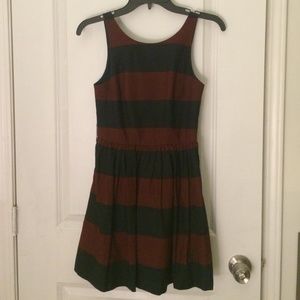 Abercrombie & Fitch Maroon Navy Dress with Bow