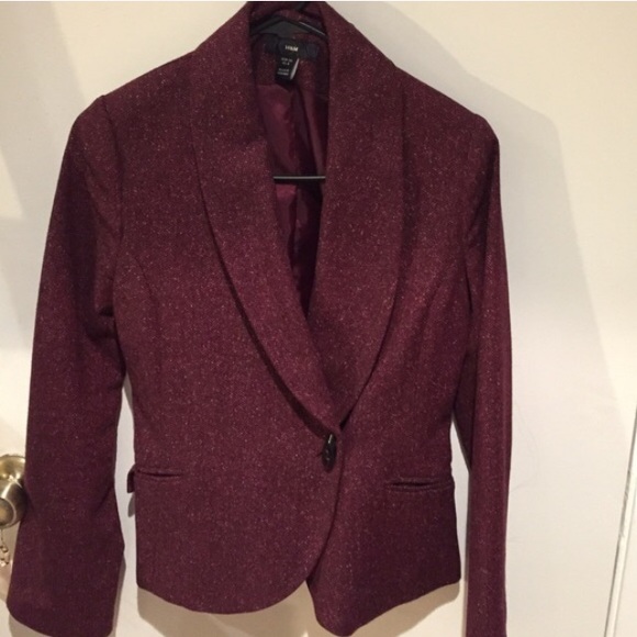 Burgundy Wool H&M Coat
