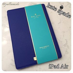 💯%Auth. KATE SPADE Saffiano Leather iPad Air Case