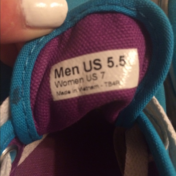Turquoise Vans - Picture 2 of 3