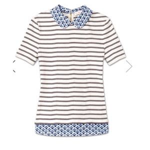 TORY BURCH Alexandria Collared Tee  (LIKE NEW!)