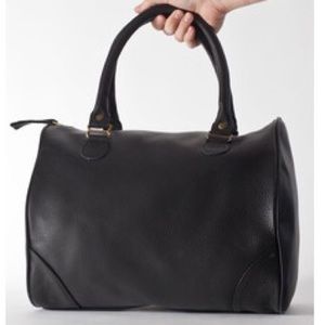 American Apparel Black Leather Everyday Bag