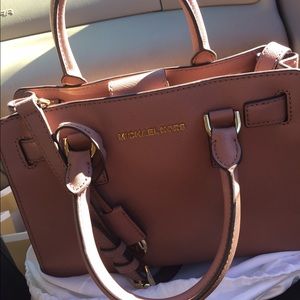 Michael Kors Dillon small Saffiano leather satchel