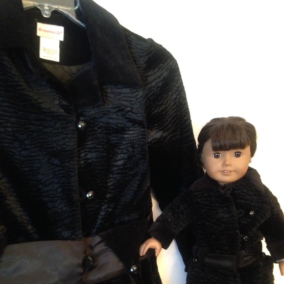 American Girl dress coat size 12 and doll coat.