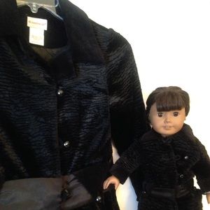 American Girl dress coat size 12 and doll coat.