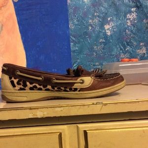 Leopard print Sperry Top-Siders