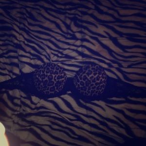 Cheetah print bra