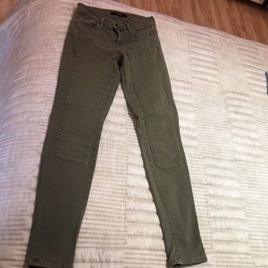 Army green jeans