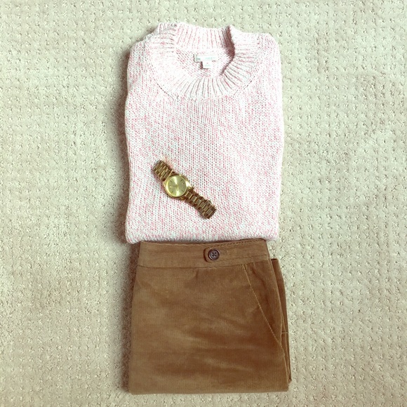 GAP Sweaters - Gap Cream & Pink Weave knit sweater