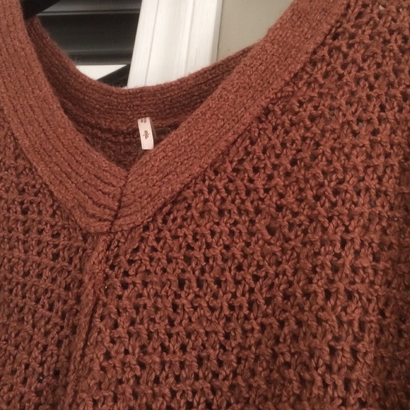 Long tunic open weave sweater - Picture 2 of 4