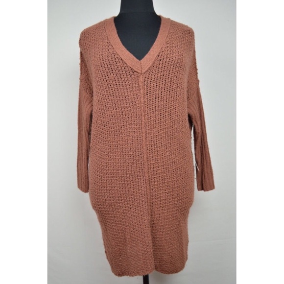 Long tunic open weave sweater - Picture 4 of 4