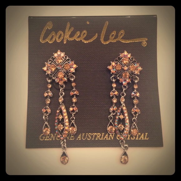 Cookie Lee chandelier earrings