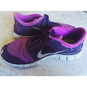 Purple Nike Free Size 7