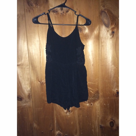 Black and Lace Romper