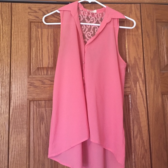 Pink high-low tank