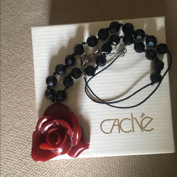 Red and black necklace from Caché , super sexy - Picture 3 of 4
