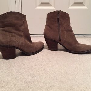 BCBG Suede Ankle Boots