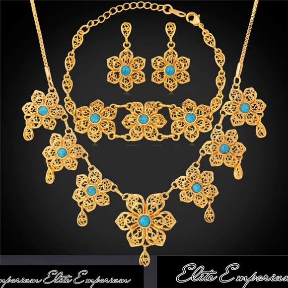 18K Gold Plated 3PCJewelry Set (Brand New)