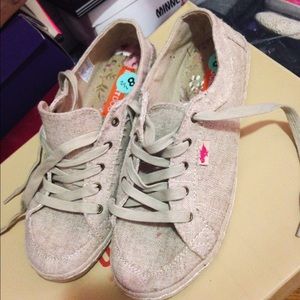 Beige summer shoes