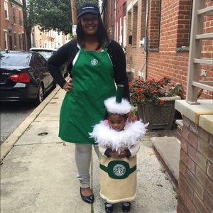 Mommy & me Starbucks Halloween outfit
