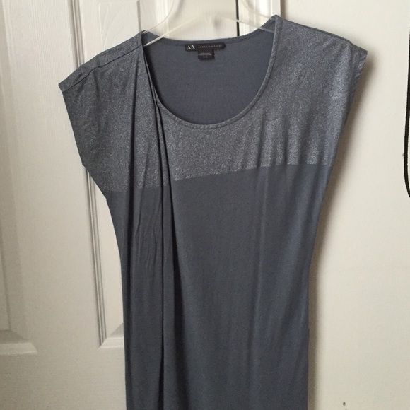 Armani Exchange grey structured tee