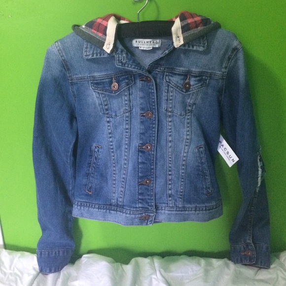 Bullhead denim and flannel jacket