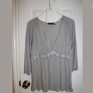 Sold Limited Large V Neck Empire Waist Tunic Top