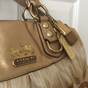 ❗️SOLD❗️Authentic brushed-gold Coach