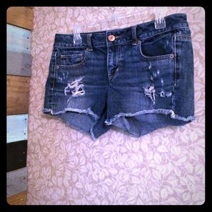 Blue jean shorts