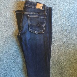 American Eagle Super Flare Super Stretch jeans.