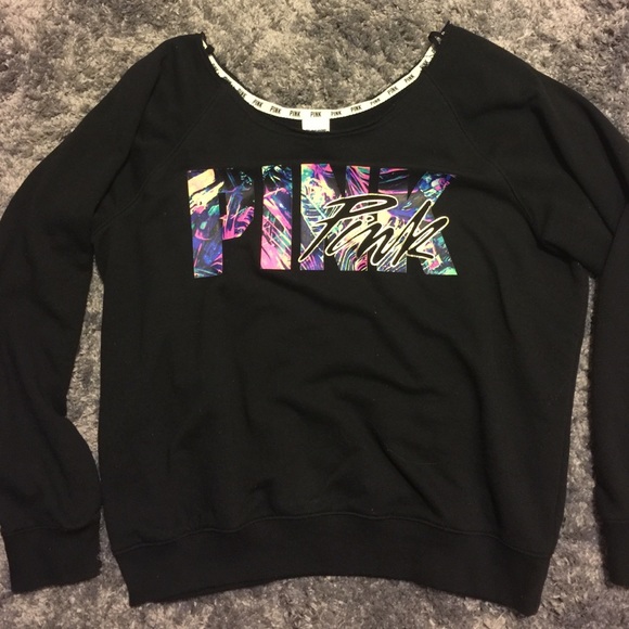 PINK scoop neck sweater