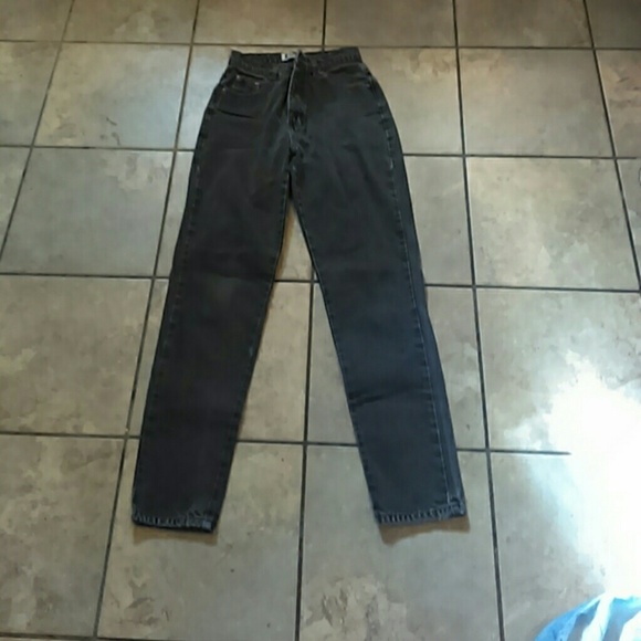 Plain black jeans