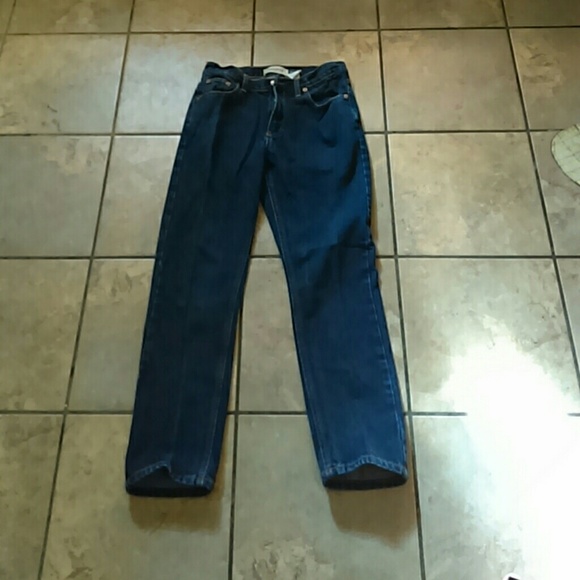 Dark blue jeans