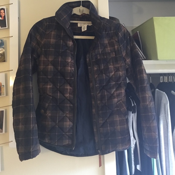 H&M plaid fall jacket size US 2