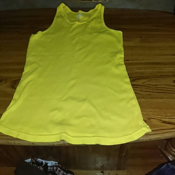 Plain yellow tank top