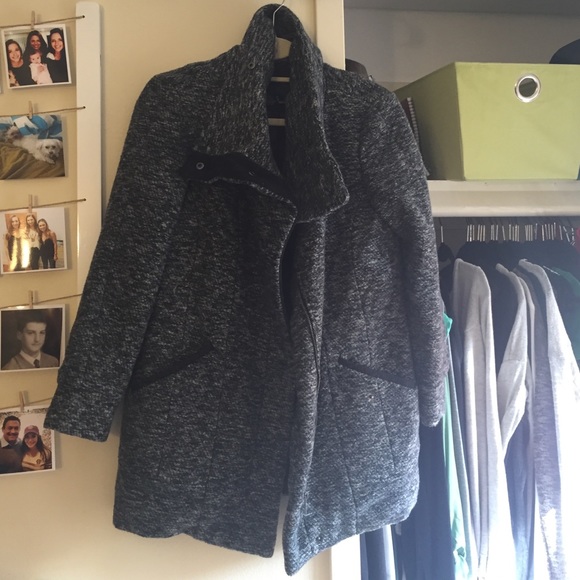 Forever 21 winter wool drape cocoon coat