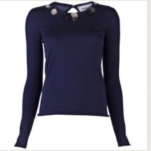 Floral Neck Chris Benz Sweater
