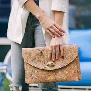 Cork clutch // shoulder bag