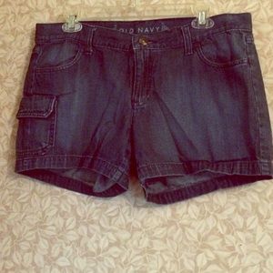 Blue jean shorts