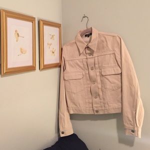 dusty rose jean jacket