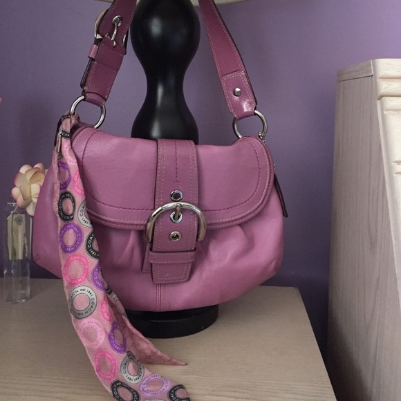 Coach bag with coach sash